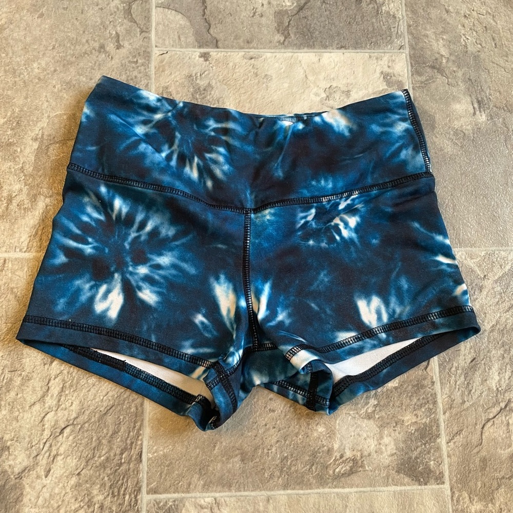 Rok the Box athletic shorts - blue tye dye
